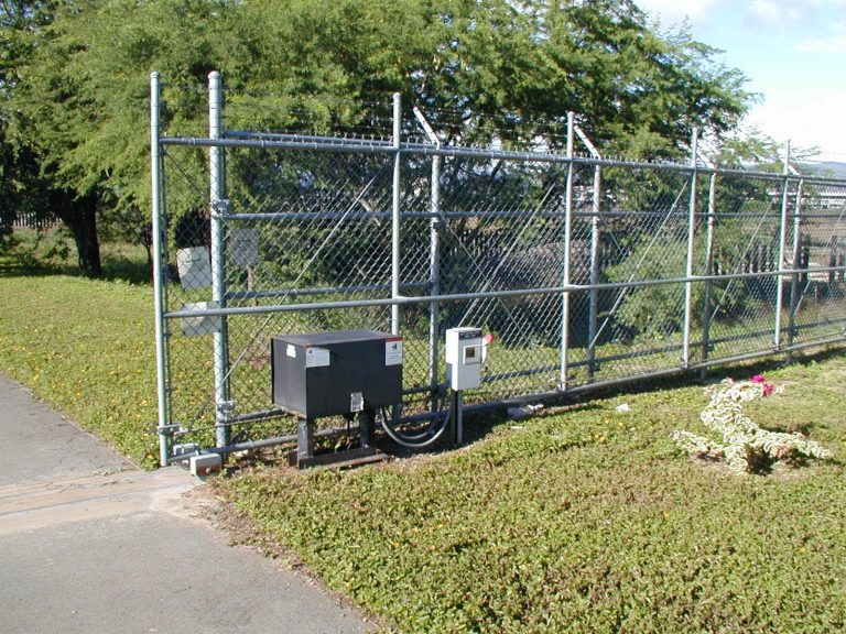 Chain Link Slide Gate Barbed Wire 2 Allied Security Fence 3502